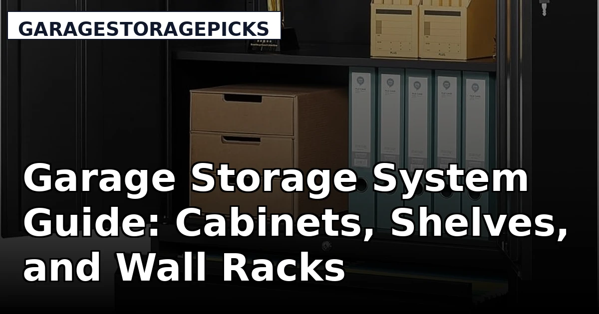 Garage Storage System Guide: Cabinets, Shelves, and Wall Racks