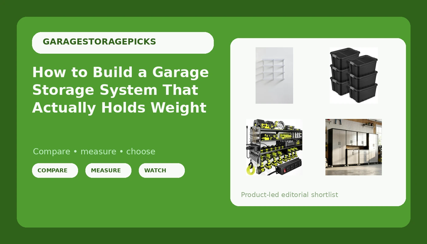 How to Build a Garage Storage System That Actually Holds Weight