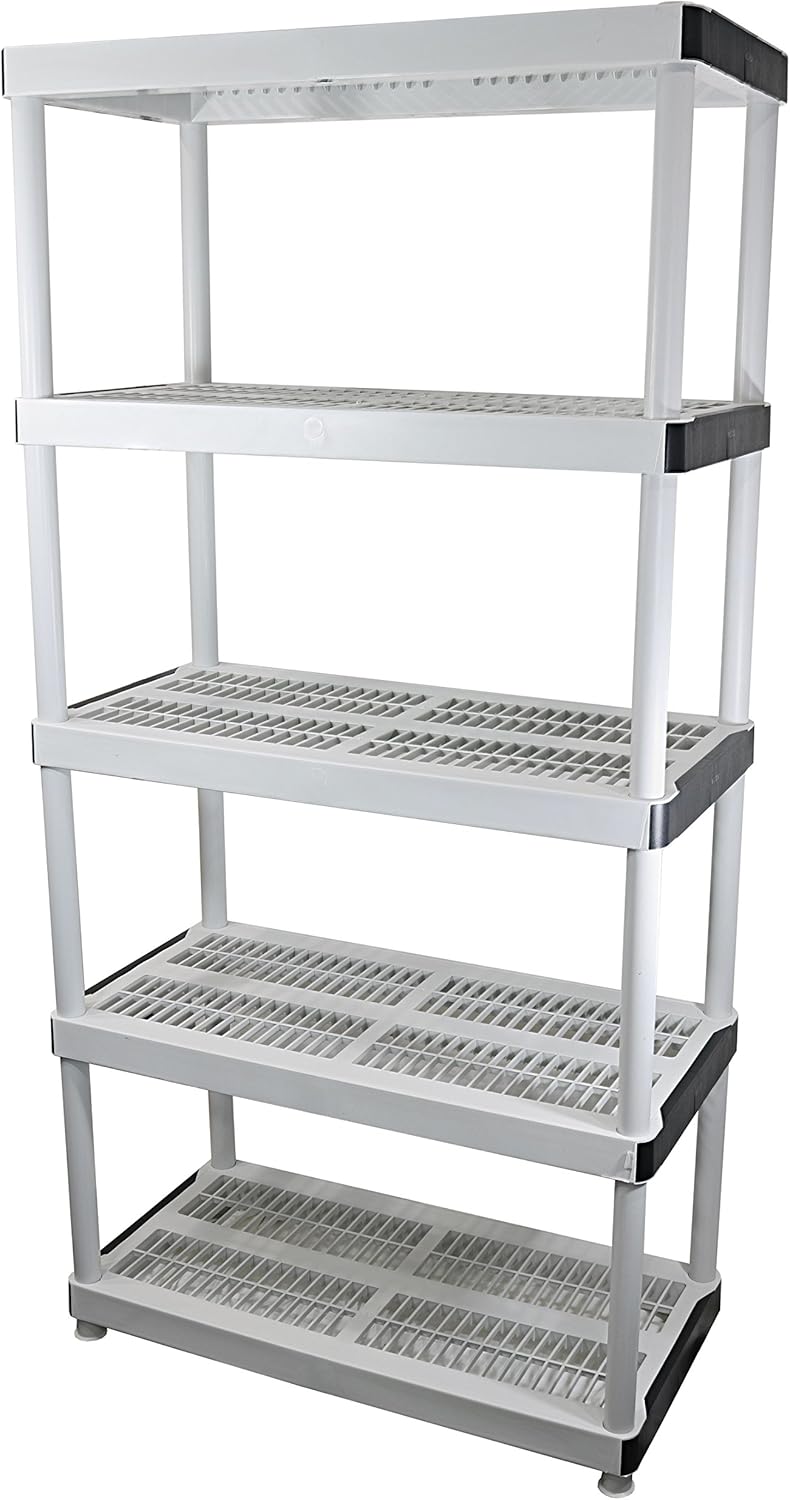 Best Value: The HDX 5-Tier Plastic and Steel Shelving