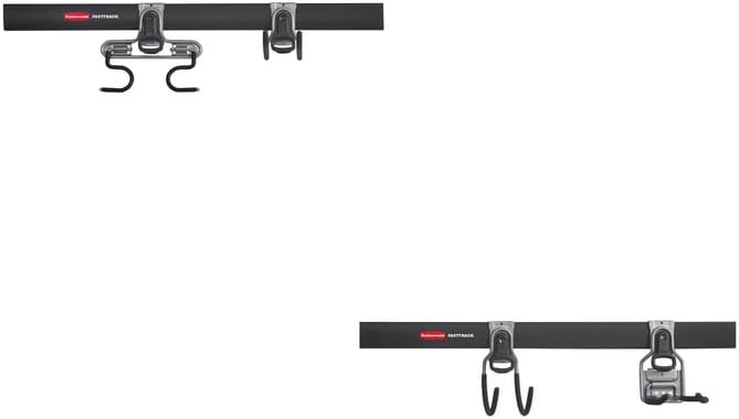 Rubbermaid Fasttrack Garage Storage System Tool Hanging Kit, Wall Mount Holder for Garden Lawn Tools/Garage/Home Organization