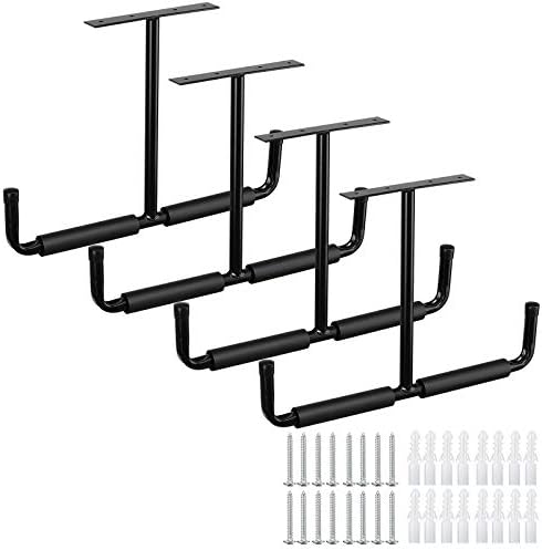 Garage Ceiling Storage Hooks, 2 Pack Overhead Garage Storage Rack | ceiling mount overhead storage, for lumber, ladder, bike, tools, bulky items, garage space organization : Tools &amp; Ho