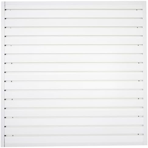 FRAYSCENT Slat Wall Paneling Garage Wall Organizer, Grey, 8ftx4ft