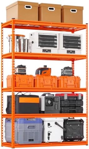 VEVOR Storage Shelving Unit 5-Tier Adjustable 2000 lbs Capacity 60"x24"x78"
