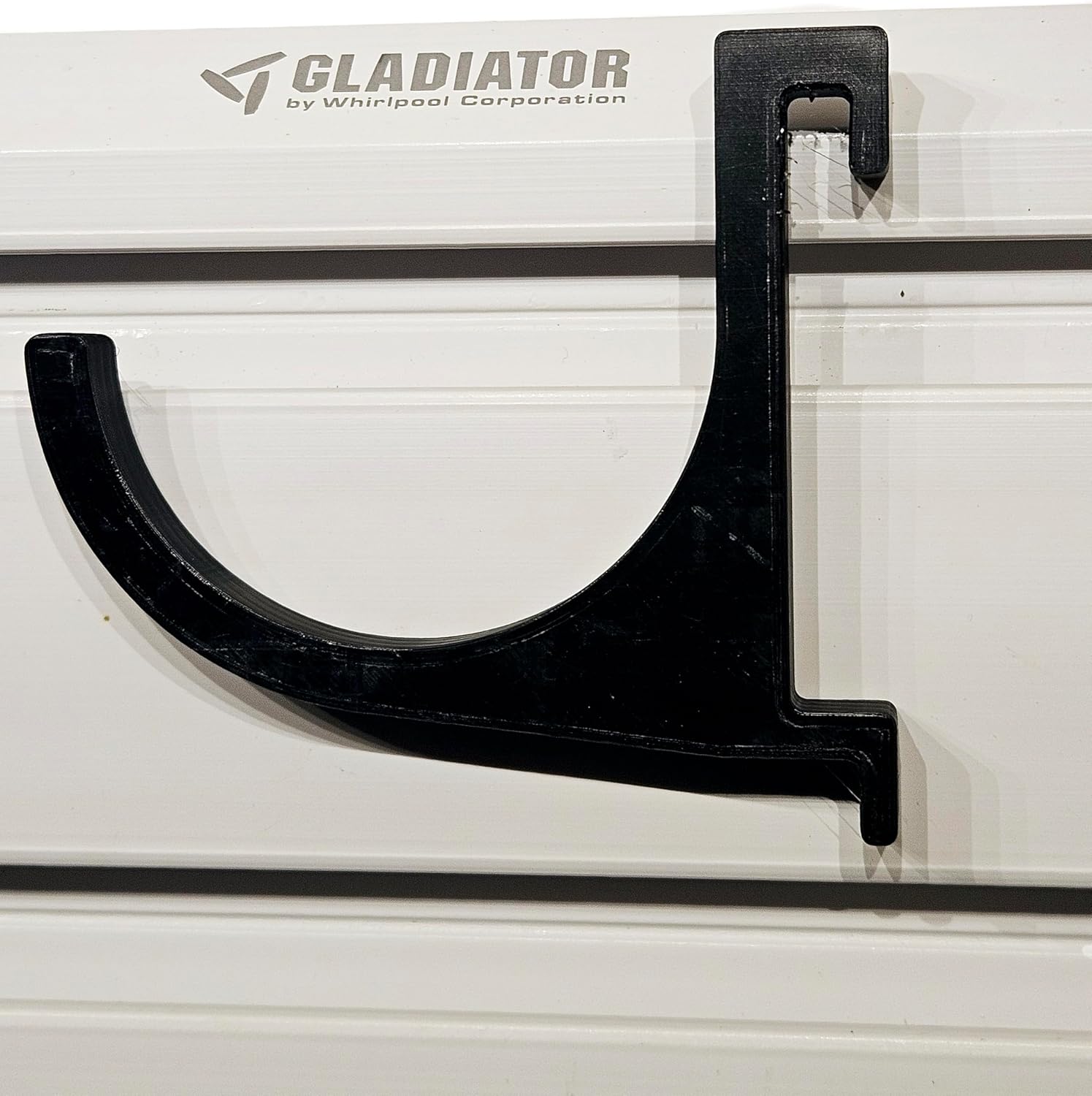 4-Pack - 3" Dia. J-Hook Set for Gladiator Gearwall and Geartrack Storage System, 20 lb Rating, Black, Made in USA