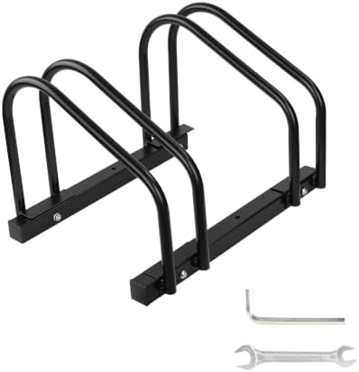 FOMAS Bike Floor Stand 3 PSC Parking Bike Storage Parking Rack Garage for Indoor/Outdoor 16-28 inch Max Tire Width 2.4 inch : Tools &amp; Home Improvement