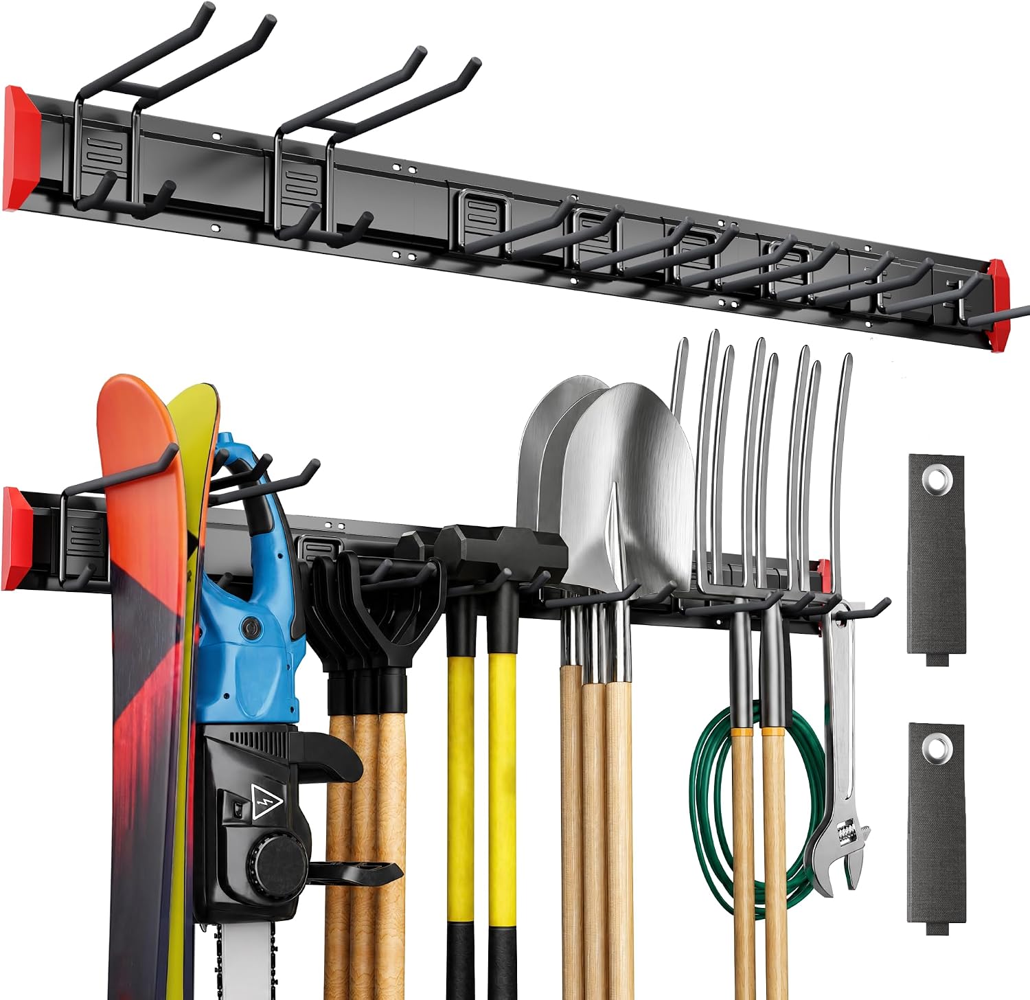 monTEK 48" Garage Tool Organizer Wall Mount, 500 LBS Heavy Duty Tool Rack