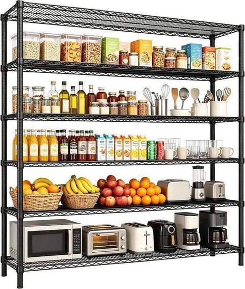 The Rubbermaid 5-Tier Steel Shelving Unit